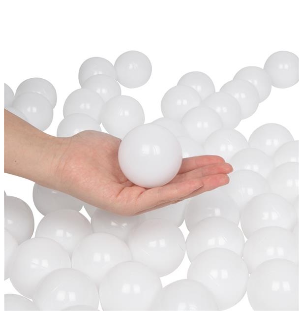 Set 500 Bile Plastic 7cm PlayCity White - imagine 3