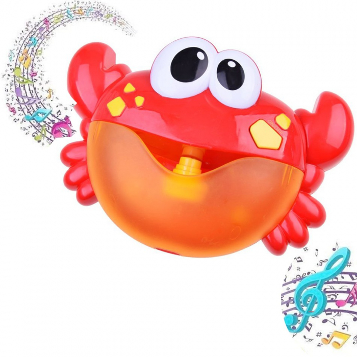Jucarie Baie Crab Bubble Krista cu Muzica