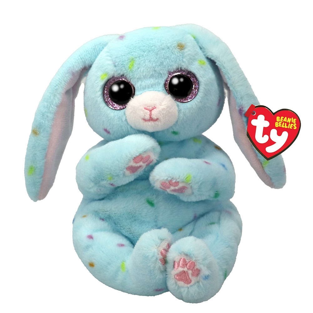 Jucărie Plus Ty Skippy Iepuraș Albastru Beanie Bellies