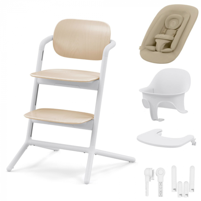 Scaun Cybex LEMO 4 in 1 Sand White | Ergonomic & Premium
