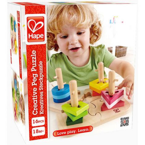 Hape Puzzle Creativ Lemn – Dezvoltă Imaginația