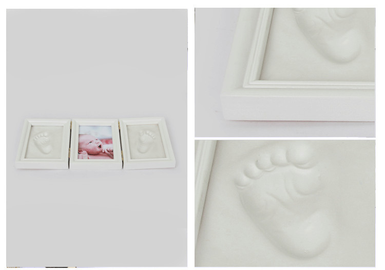 Kit Rama Foto Tripla Drool cu Mulaj Amprente - imagine 3