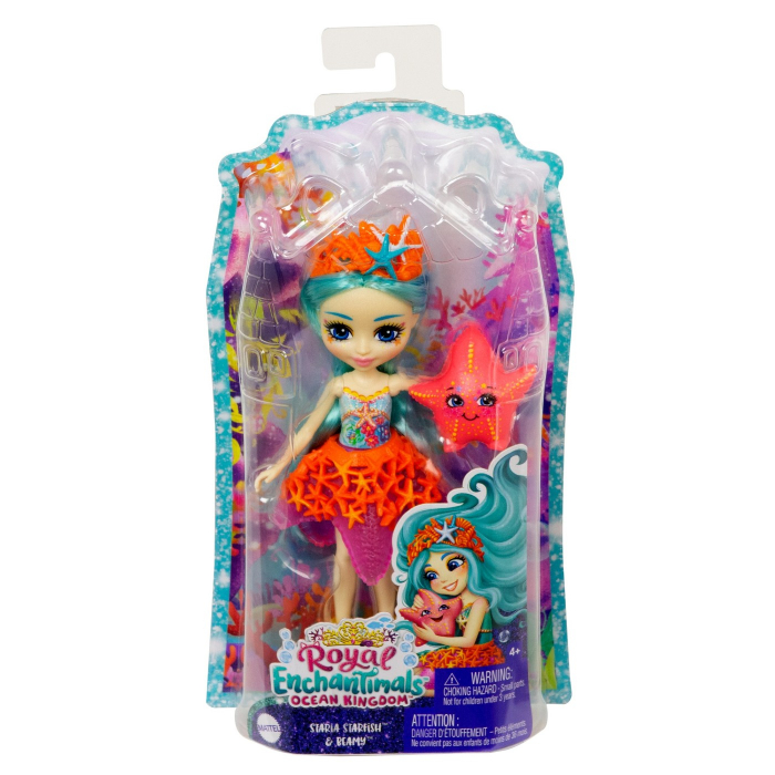 Papusa Enchantimals Royal Staria si animaluta Beamy