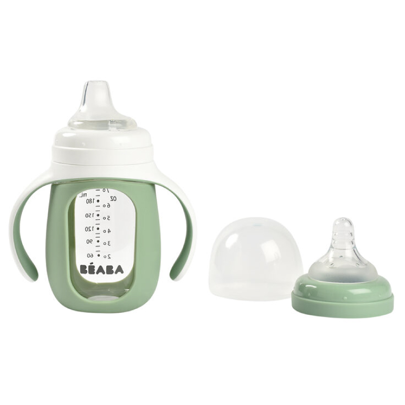 Biberon Învățare Beaba 2în1 Sticlă 210ml
