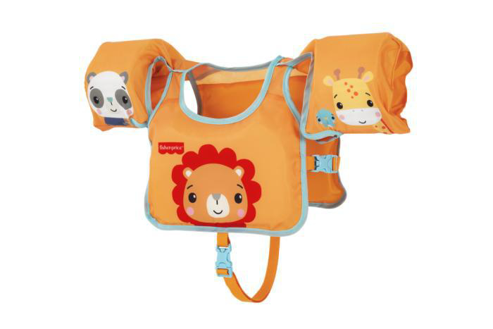 Vesta inot Fisher Price Animal Jungle cu aripioare - imagine 3