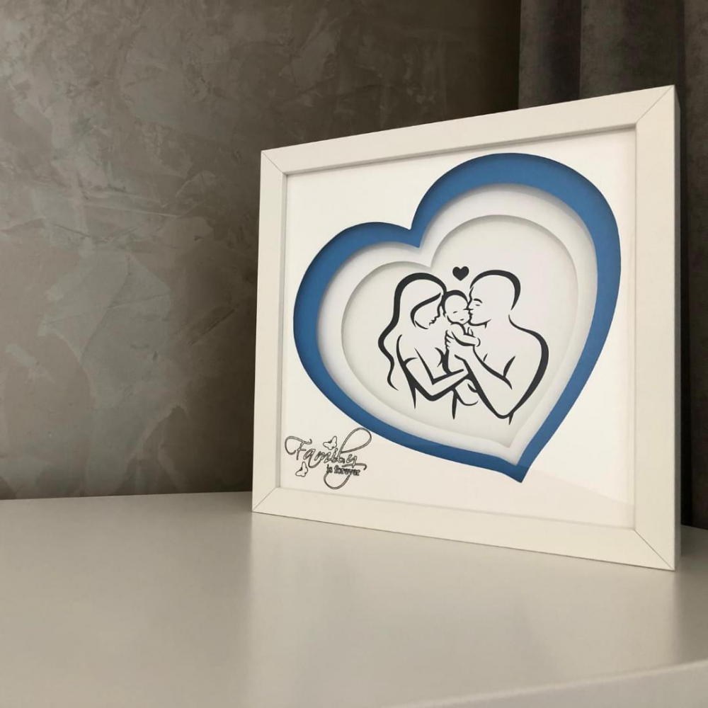 Tablou Luminos Parinti si Copii | Noorhandmadeatelier - imagine 5