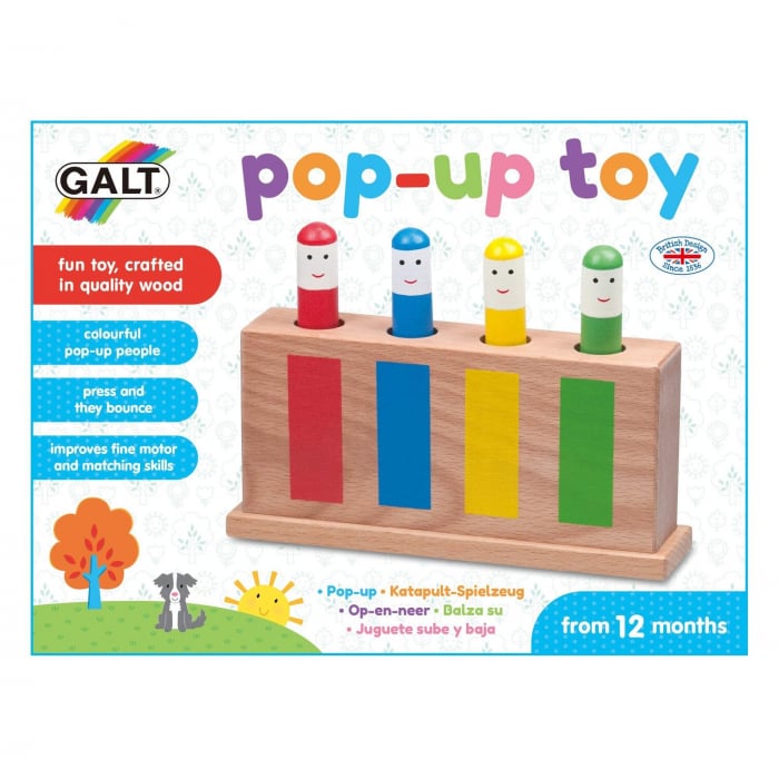 Jucarie Pop-Up Galt | Joc Educativ Lemn