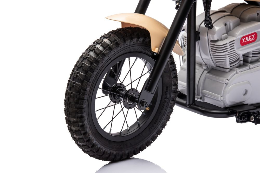 Motocicleta Electrica Leantoys A9902 Kaki - imagine 11