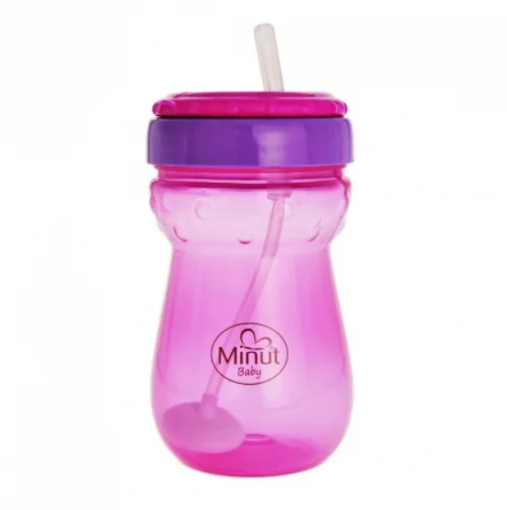 Cana anticurgere Minut Baby cu pai mobil - Roz