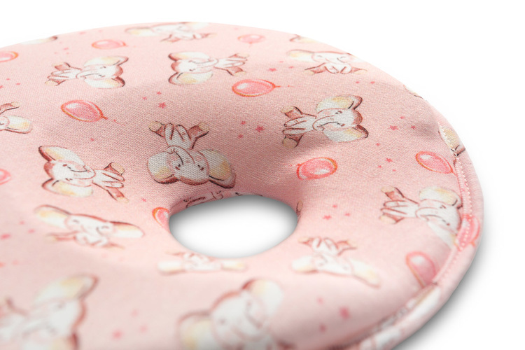 Pernă ergonomică Sensillo Pink - formare cap bebe - imagine 2