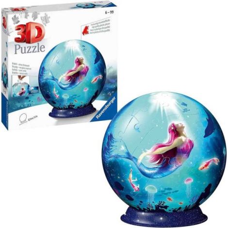 Puzzle 3D Sirena Ravensburger 72 piese - imagine 5