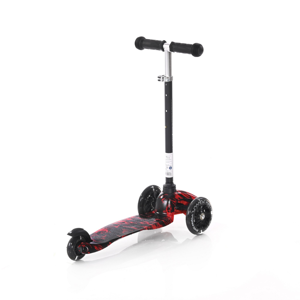 Trotineta Lorelli Mini Red Fire 3 roti LED Pliabila - imagine 3
