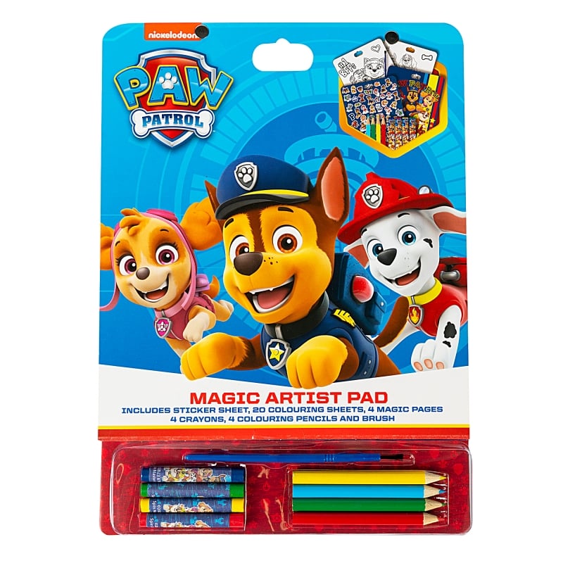 Set Activități Paw Patrol | Colorat și Abtibilduri