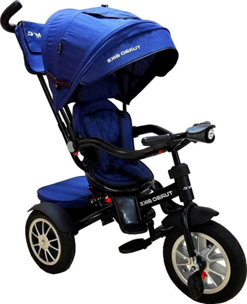 Baby Care Turbo Bike - Tricicleta Albastră cu Far - imagine 4