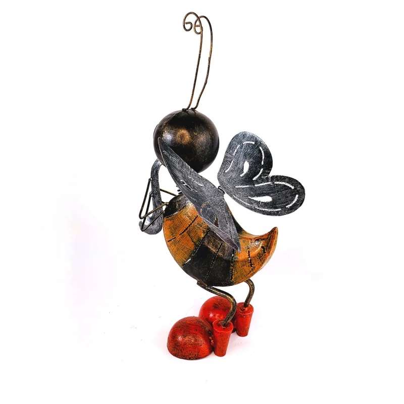 Albina cu Saxofon | Decor Metalică Grădină Divers