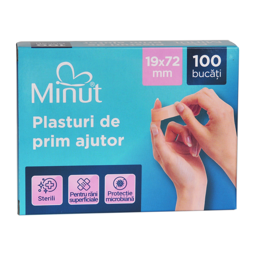 Plasturi Minut 100 buc | Protecție Antiseptică - imagine 3