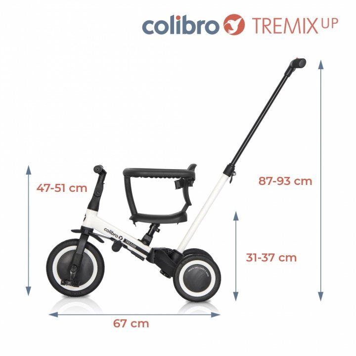 Tricicleta Colibro Tremix Up 5 în 1 Transformabilă - imagine 9
