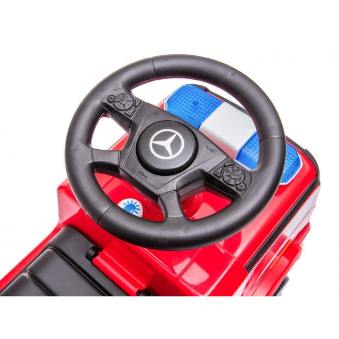 Masinuta Mercedes Pompieri Ecotoys, 1 An+, Rosu - imagine 6