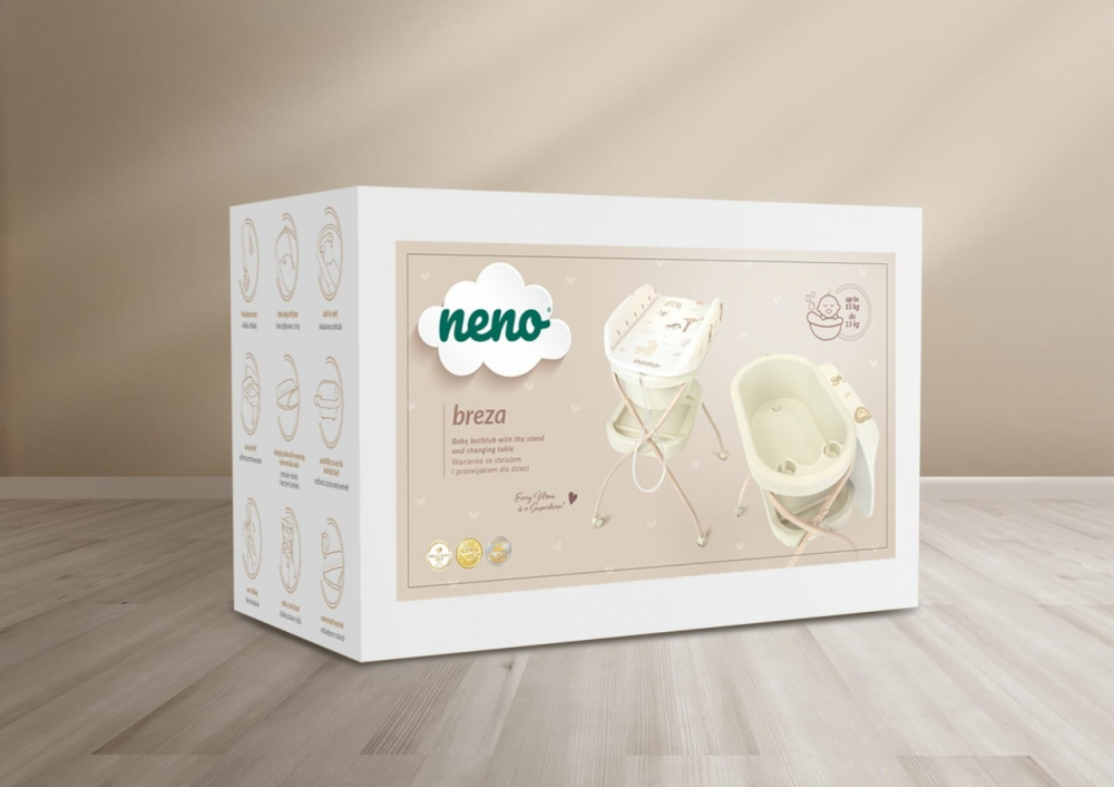 Cadita 2 in 1 Neno Breza | Baie & Infasat - imagine 3