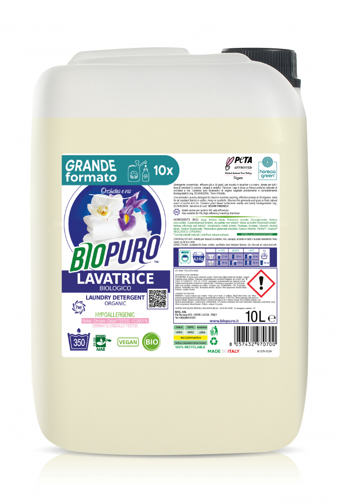 Detergent Biopuro Iris & Orhidee 10L Hipoalergen
