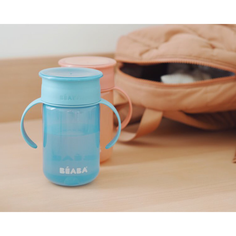 Cana de invatare Beaba 340 ml Blue - imagine 3