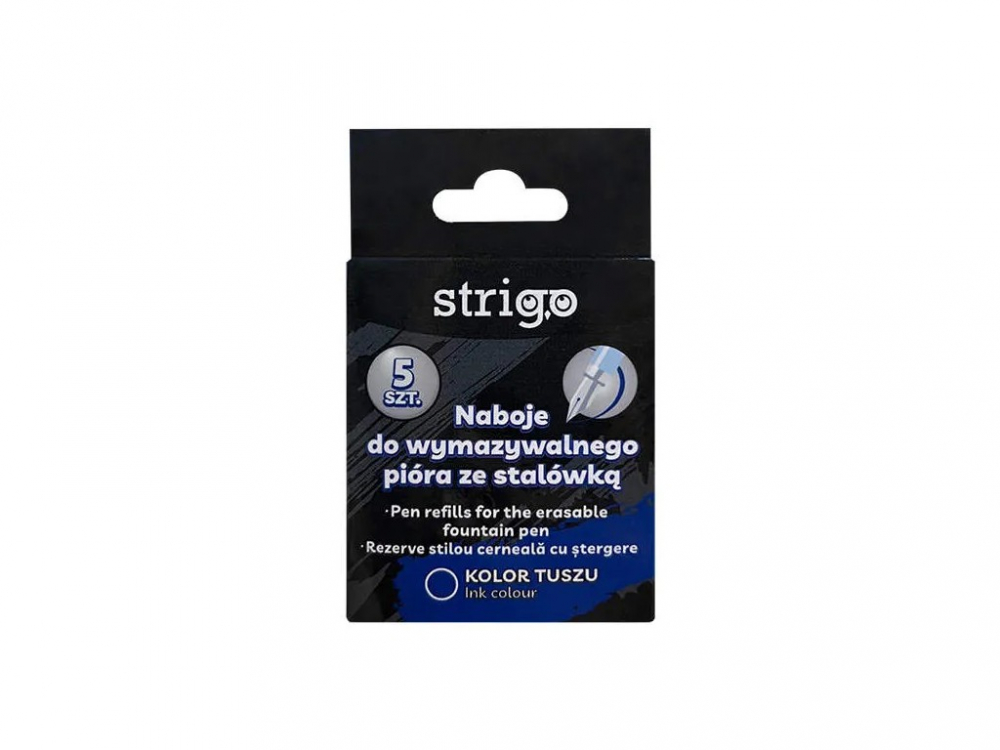 Set 5 Rezerve Strigo Cerneală Albastră Ștergibilă