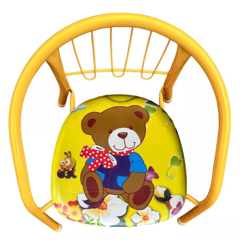 Scaunel NiceKids Yellow Bear, Cadru Metalic - imagine 2