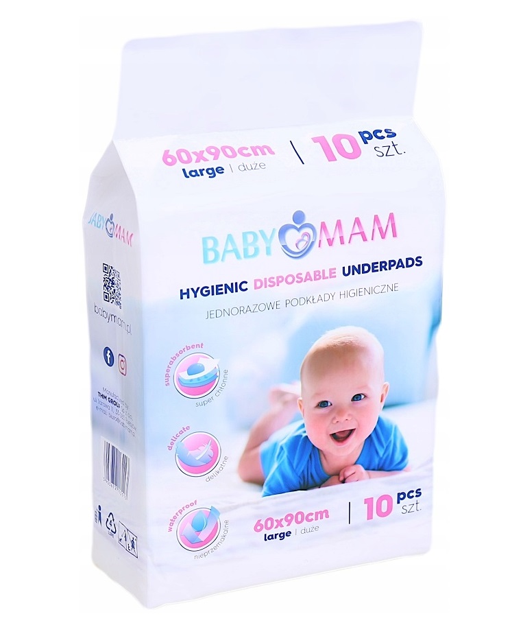 Set 10 aleze BabyMam impermeabile 60x90 cm - imagine 7