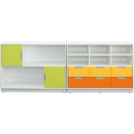 Set Mobilier Grădiniță Quadro 109 Alb | Moje Bambino - imagine 2