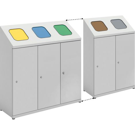 Cos gunoi 5 compartimente Moje bambino, Reciclare - imagine 2