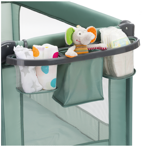 Pătuț pliabil Fillikid Capri Green 5 în 1