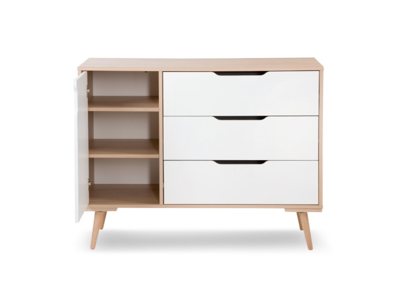 Set Mobilier Copii Klups Sofie Alb Natur - imagine 2