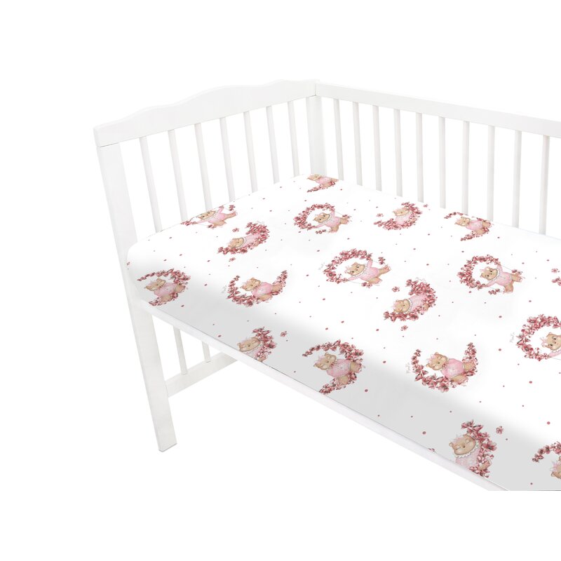 Cearceaf MimiNu Betty 120x60, Bumbac Natural - imagine 2