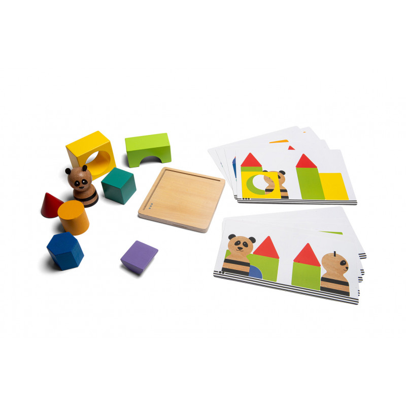 Joc Logica Bs Toys Panda Puzzle Lemn