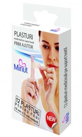 Plasturi Minut Antiseptici 12 buc - Prim Ajutor