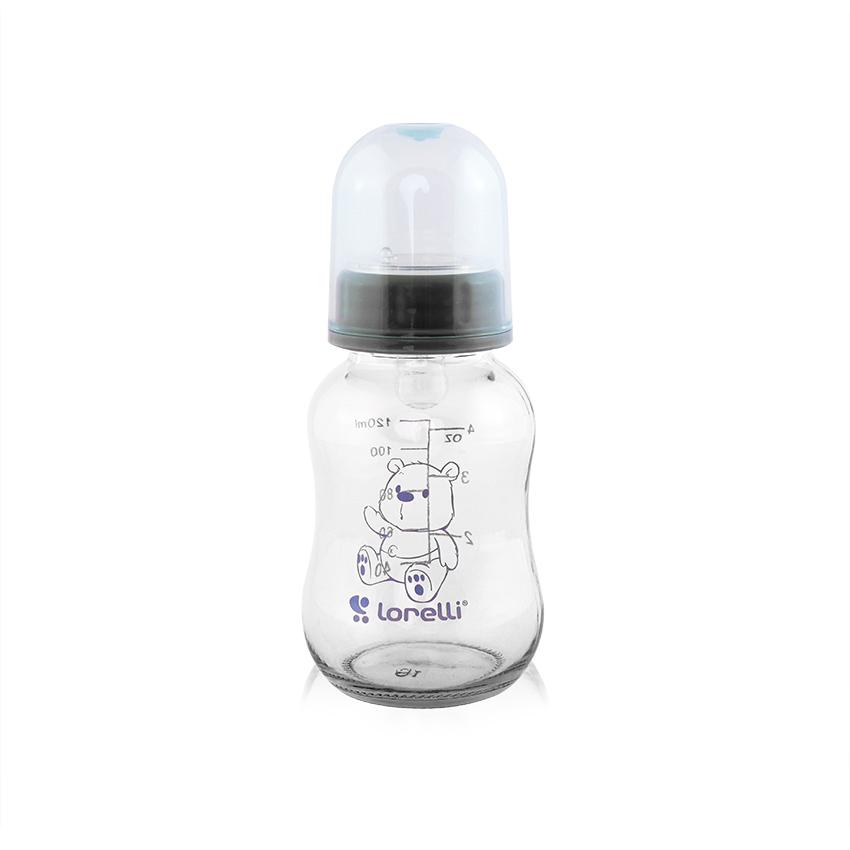 Biberon Sticlă 120ml Blue Lorelli - imagine 2