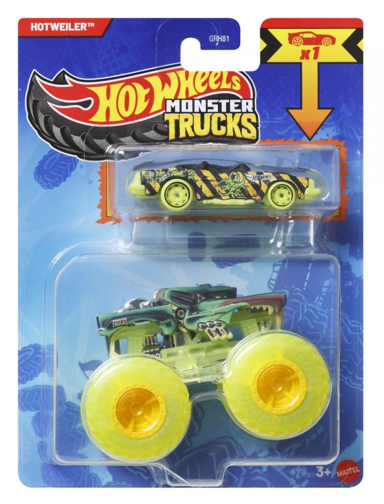 Set Hot Wheels Monster Truck & Masinuta Hotweiler Mattel