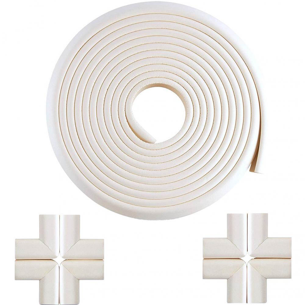 Bambinice: Set Protectie 6m + 8 Colturi, Alb - imagine 4