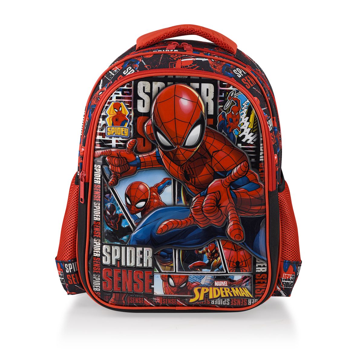 Ghiozdan Spiderman 2 Compartimente Spider Sense