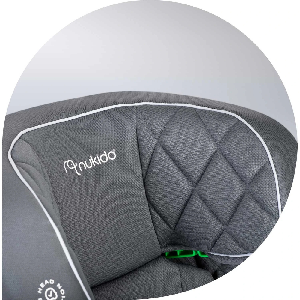 Scaun Auto Nukido Louis ISOFIX 100-150 cm Gri - imagine 10