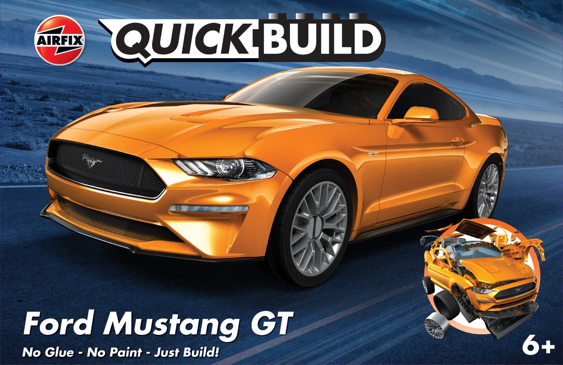 Set Constructie Airfix Ford Mustang GT, Fara Lipici