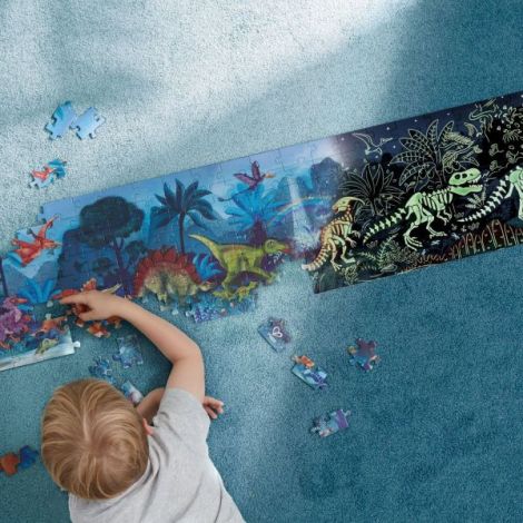 Puzzle Dino Hape Fluorescent 200 piese - imagine 3