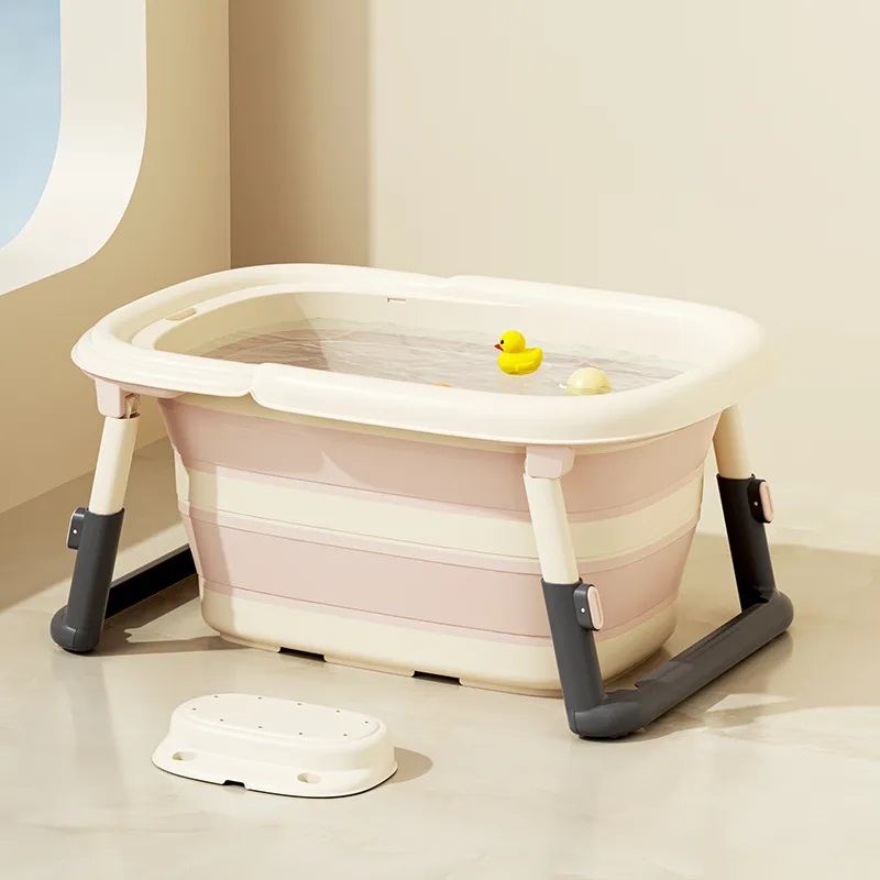 Cădiță 3 în 1 Little Mom Pink, Pliabilă și Practică