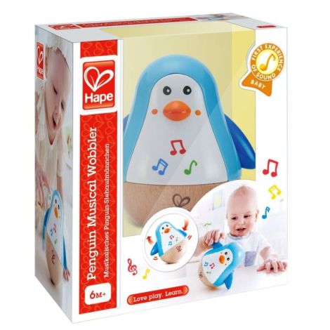 Hape Pinguin Hopa Mitica Jucarie Lemn - imagine 5
