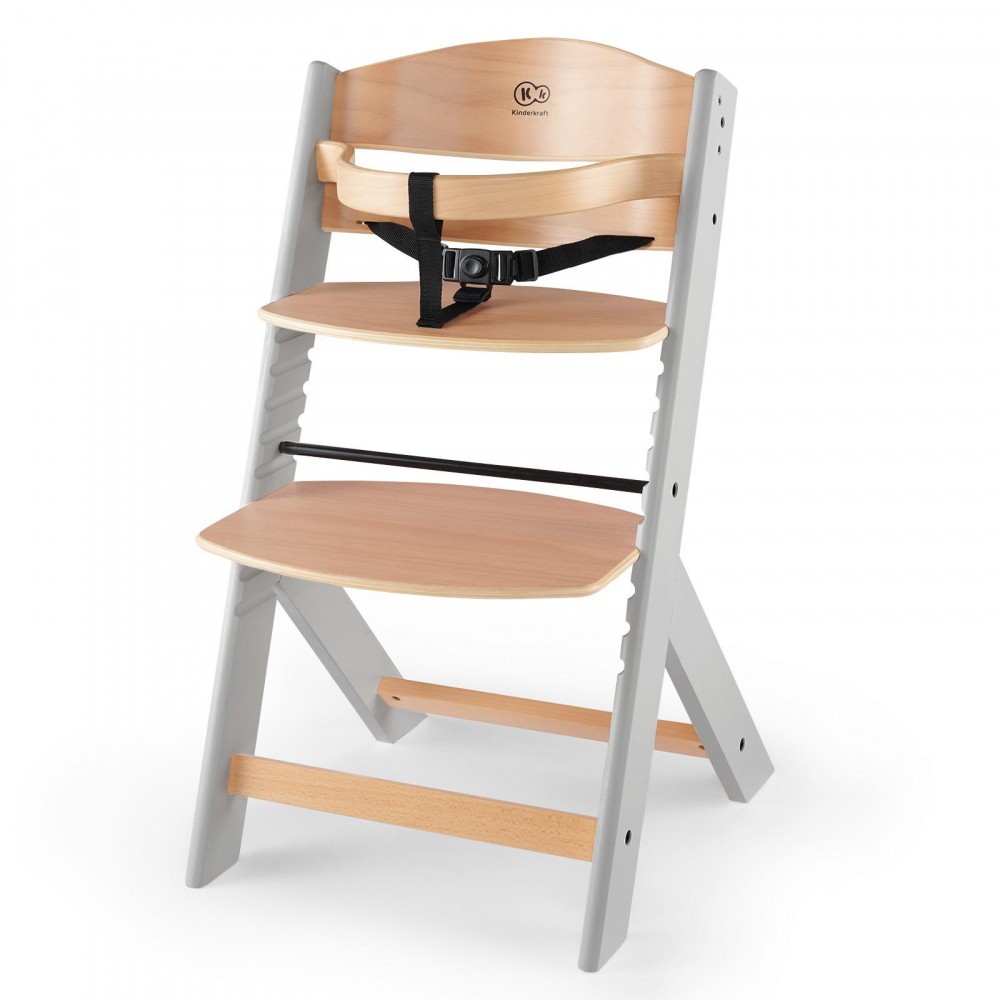 Scaun masa Kinderkraft Enock 3-in1 Wood Grey - imagine 4