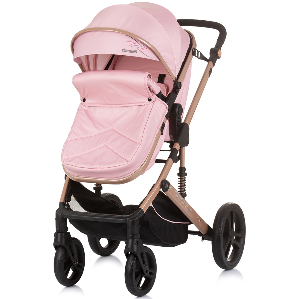 Carucior Chipolino Amore 2in1 Flamingo, Landou + Scaun - imagine 2