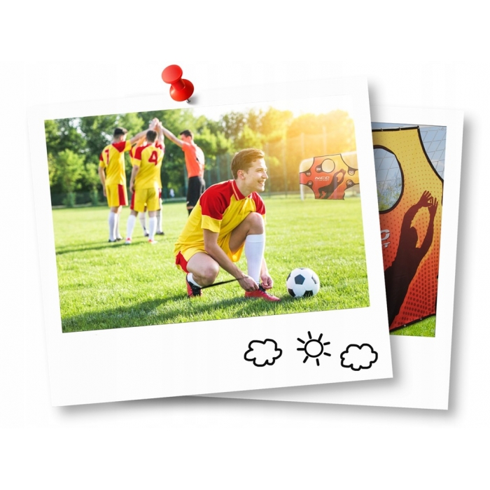 Poartă Fotbal Neo-Sport cu Plasă 245x80x155 cm - imagine 2