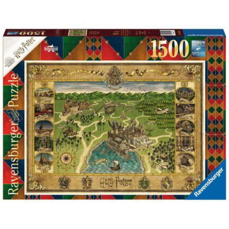 Puzzle Harta Hogwarts 1500 piese Ravensburger