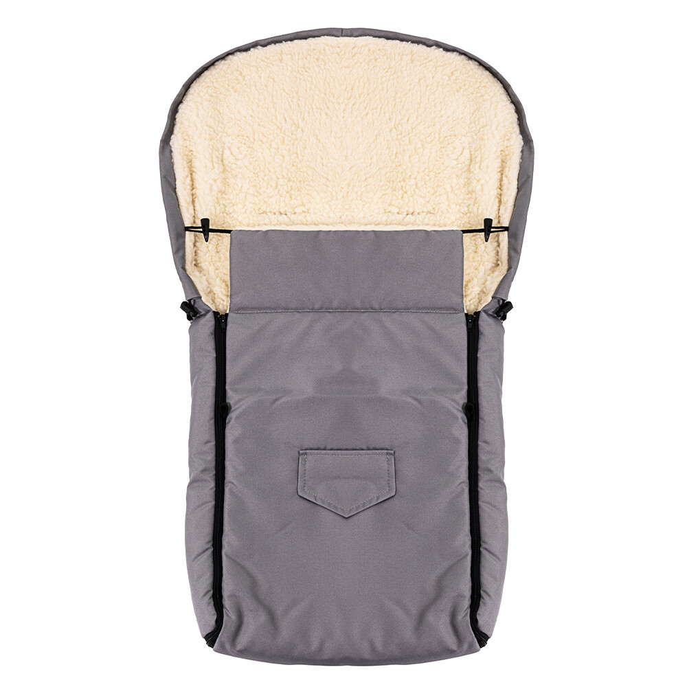 Sac Iarnă Impermeabil Nativo, Lână, Gri, 95x40 cm - imagine 4