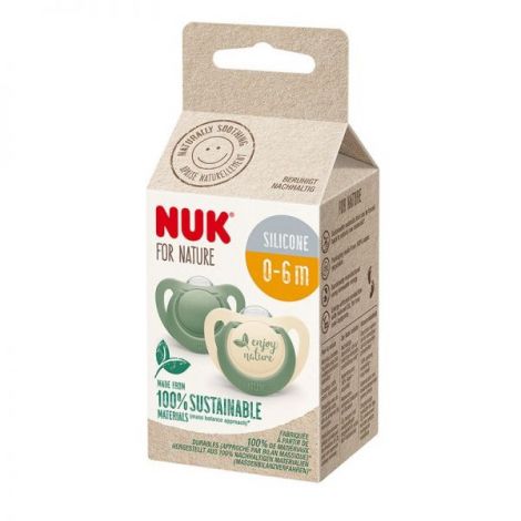 Suzeta Nuk for Nature M1, 2 buc, 0-6 luni